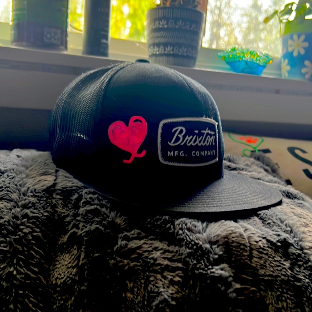 Brixton flat bill hat.